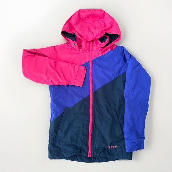 Burton Girls Hart Jacket Size XL Navy/Purple/Pink Dryride Room-To-Grow - Picture 1 of 9